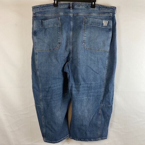 Pilcro Patchwork Jeans EU 60W US 26W Wide Leg - Picture 8 of 13